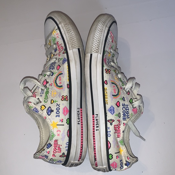 Converse All Star Video Game Sneakers Junior Size 4 - Picture 4 of 7